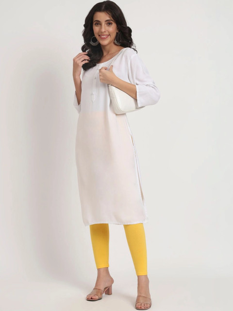 mannatt Cotton Mid-Rise Ankle Length Leggings - Image 5