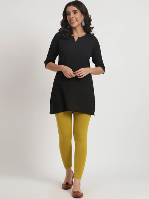 mannatt Cotton Mid-Rise Ankle Length Leggings - Image 7