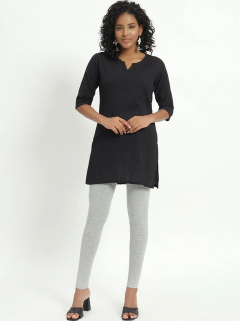 mannatt Cotton Mid-Rise Ankle Length Leggings - Image 7