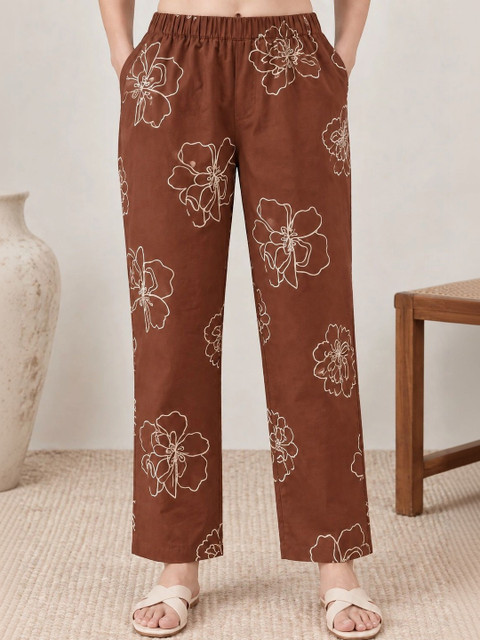 LABEL BY NAVNARI Cotton Printed Tunic with Trousers - Image 6