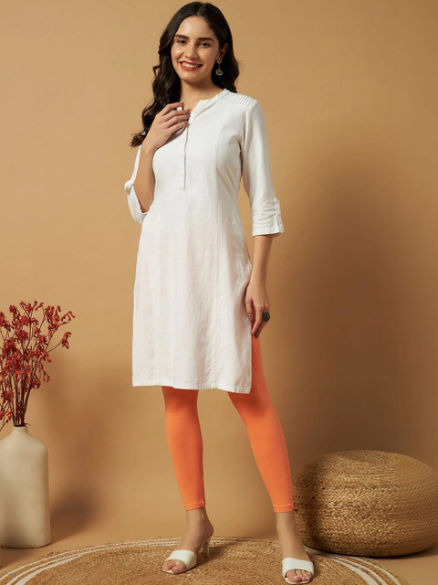 mannatt Cotton Mid-Rise Ankle Length Leggings - Image 7