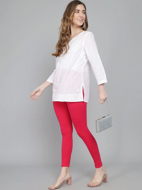 mannatt Cotton Mid-Rise Ankle Length Leggings - Image 5