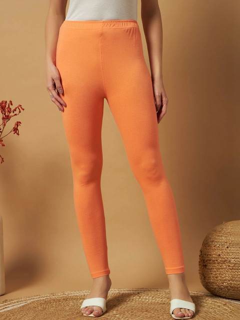 mannatt Cotton Mid-Rise Ankle Length Leggings