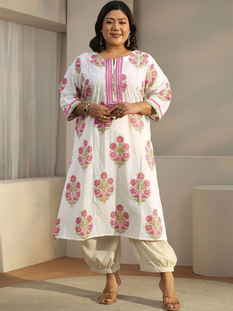 EXTRA LOVE BY LIBAS Women Floral Printed Indie Florals Kurta - Image 2