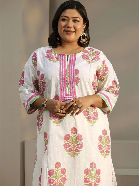 EXTRA LOVE BY LIBAS Women Floral Printed Indie Florals Kurta - Image 5