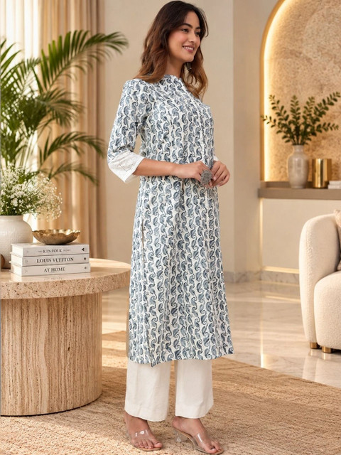 Anouk Women Paisley Printed Kurta - Image 5