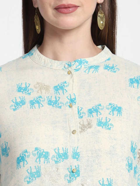 R&B Women Ethnic Motifs Printed Kurta - Image 5