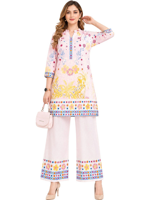 Printabulous Romantic Florals Printed Tunic with Trousers