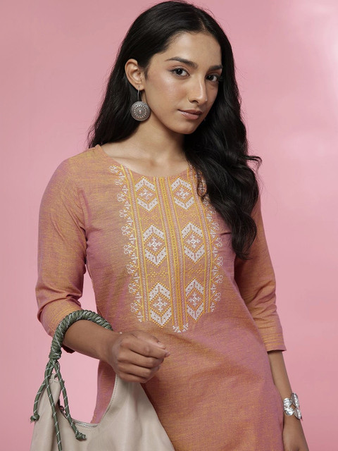 Alora Women Embroidered Thread Work Kurta - Image 3