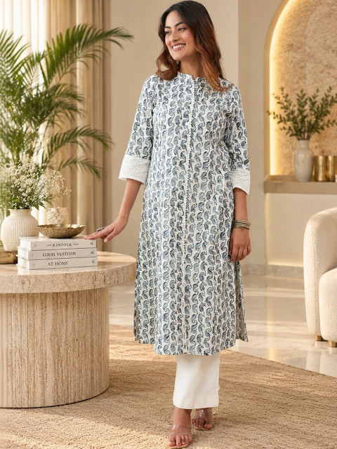 Anouk Women Paisley Printed Kurta - Image 4