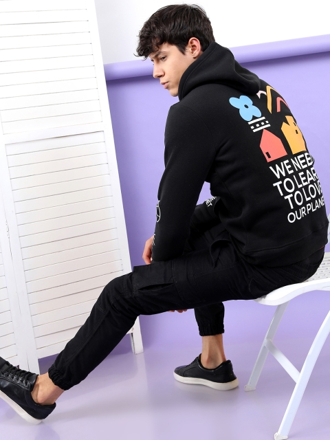 HIGHLANDER Men Black Hooded Sweatshirt - Image 2