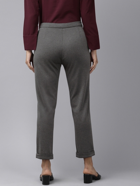 Van Heusen Woman Women Mid Rise Striped Trousers - Image 3