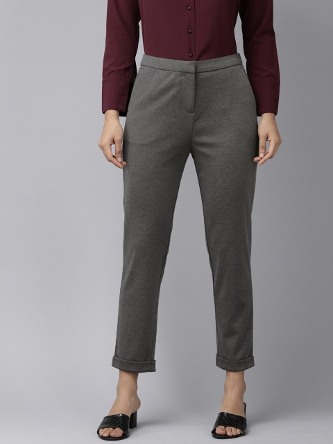 Van Heusen Woman Women Mid Rise Striped Trousers - Image 2