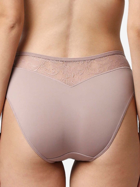 Soie Women Mid Rise Medium Coverage Lacy Brief Panty - Image 4