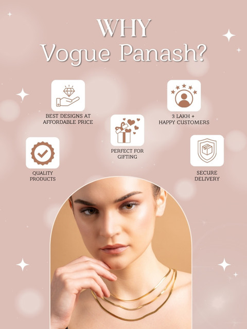 VOGUE PANASH Women Silver-Plated Layered Necklace - Image 5