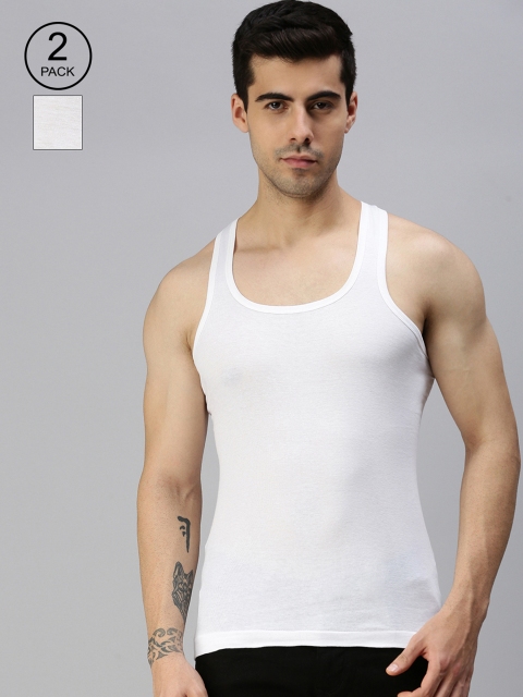 Lux Cozi Men Pack Of 2 Round Neck Sleeveless Mexx Organic Cotton Basic Vests