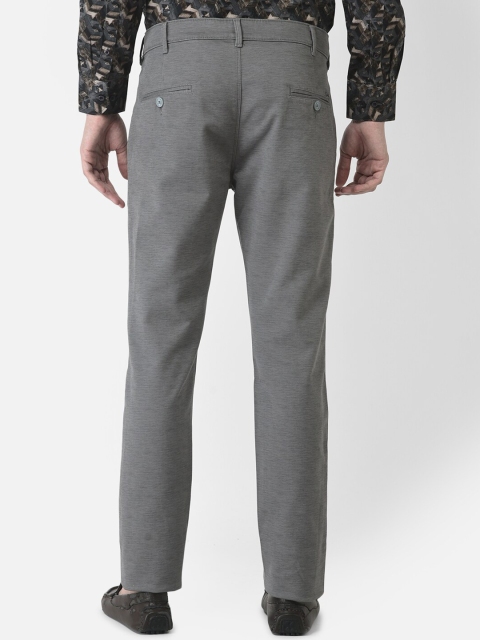Crimsoune Club Men Grey Urban Slim Fit Trousers - Image 4