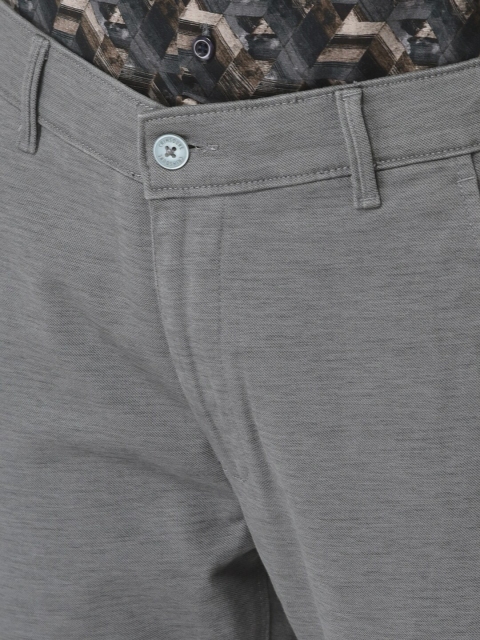 Crimsoune Club Men Grey Urban Slim Fit Trousers - Image 6