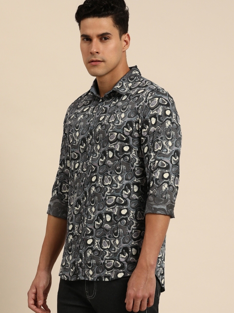 Being Human Clothing Men Pure Cotton Slim Fit Printed Casual Shirt - Image 5