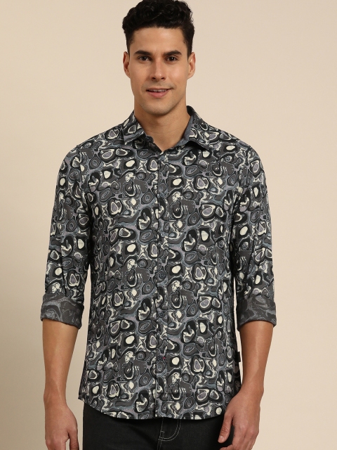 Being Human Clothing Men Pure Cotton Slim Fit Printed Casual Shirt - Image 4