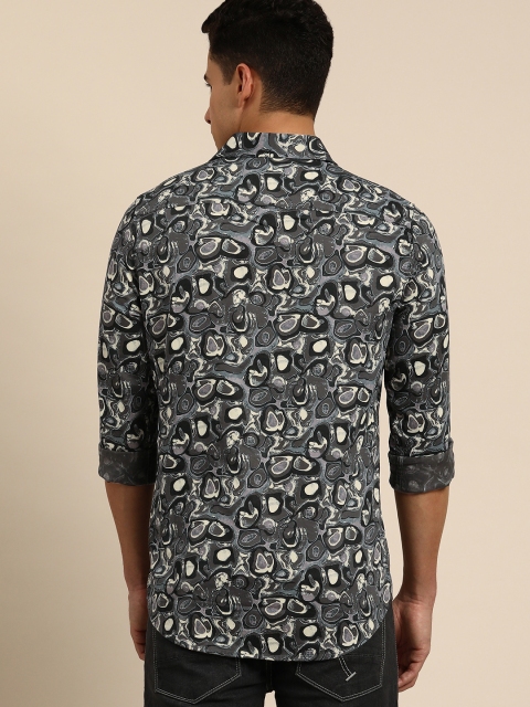 Being Human Clothing Men Pure Cotton Slim Fit Printed Casual Shirt - Image 6