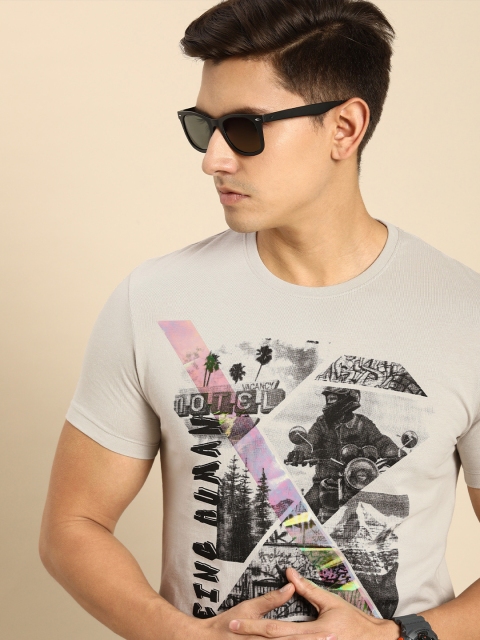 Being Human Clothing Men Printed Pure Cotton T-shirt