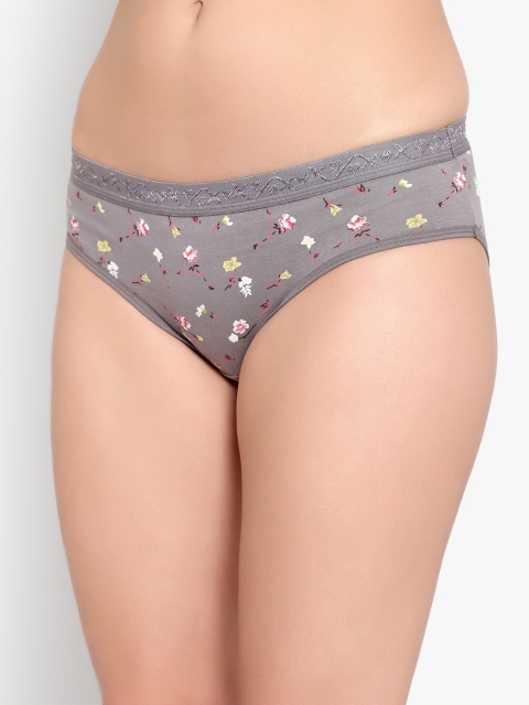 Bruchi CLUB Women Pack of 3 Floral Printed Pure Cotton Anti-Bacterial Bikini Briefs - Image 5