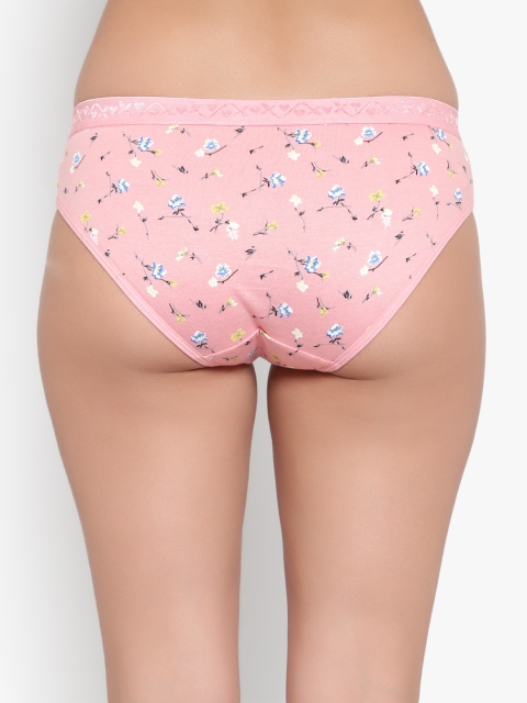 Bruchi CLUB Women Pack of 3 Floral Printed Pure Cotton Anti-Bacterial Bikini Briefs - Image 6