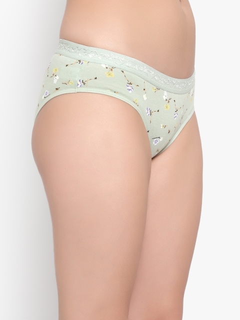 Bruchi CLUB Women Pack of 3 Floral Printed Pure Cotton Anti-Bacterial Bikini Briefs - Image 3