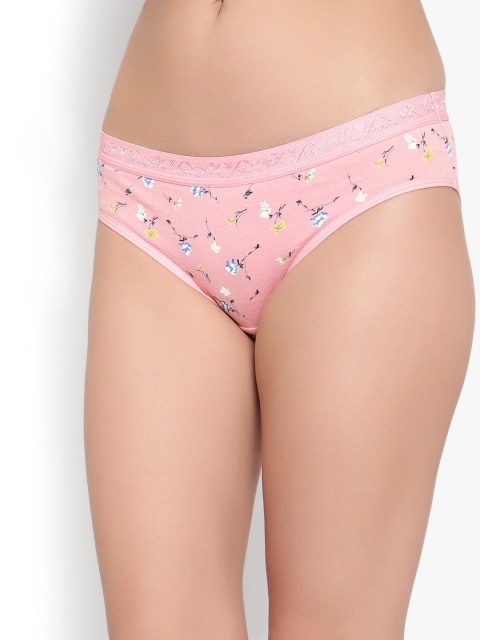 Bruchi CLUB Women Pack of 3 Floral Printed Pure Cotton Anti-Bacterial Bikini Briefs - Image 4