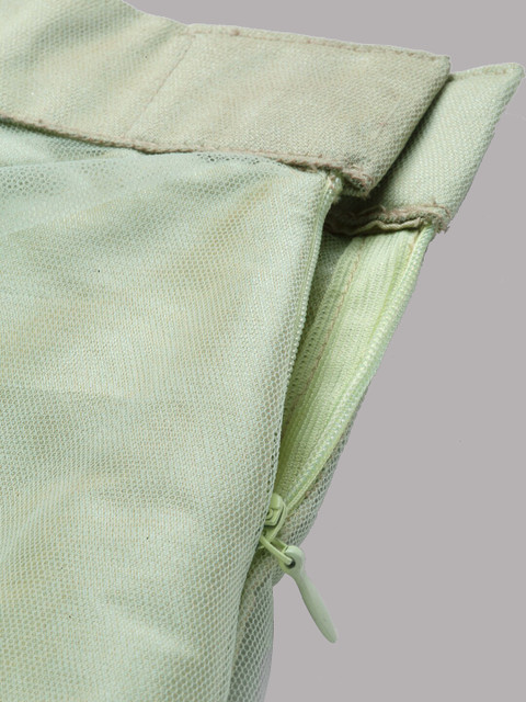 NEUDIS Women Green Solid Flared Maxi Skirt - Image 7