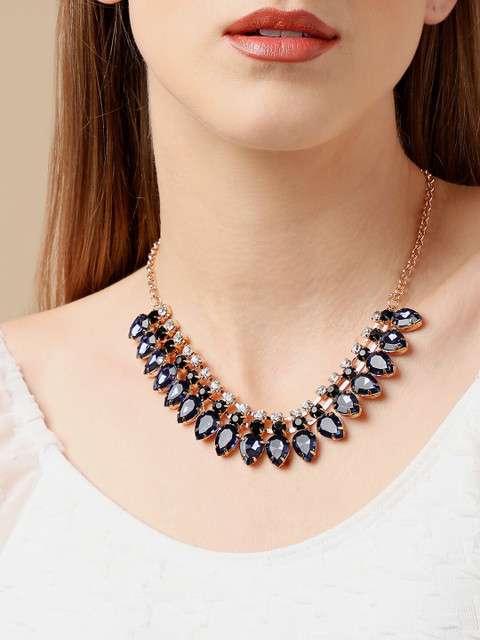 SOHI Gold-Plated White Gold-Plated Necklace - Image 6