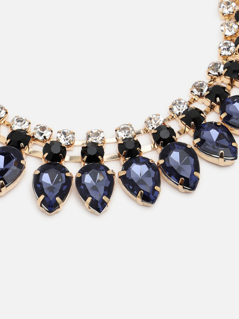 SOHI Gold-Plated White Gold-Plated Necklace - Image 4