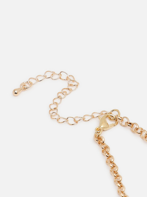 SOHI Gold-Plated White Gold-Plated Necklace - Image 5