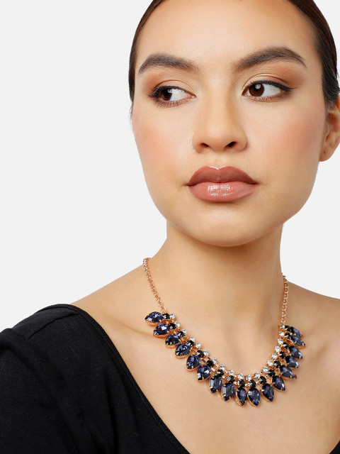 SOHI Gold-Plated White Gold-Plated Necklace - Image 7