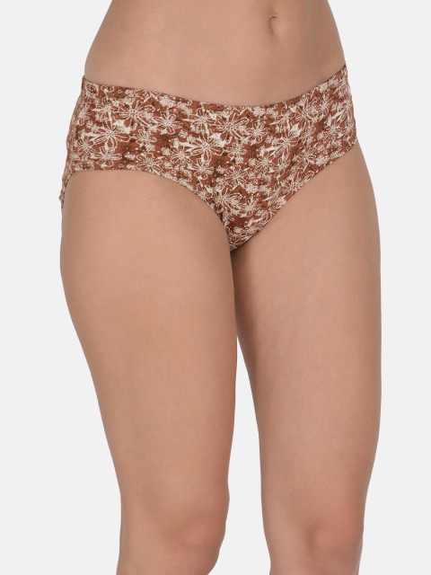 Leading Lady Women Pack of 3 Printed Cotton Mid-Rise Hipster Briefs HP-P-9051 - Image 4
