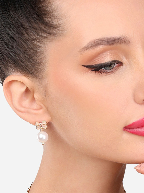 Zaveri Pearls Woman Set of 25 Contemporary Studs Earrings - Image 3