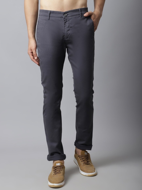 Cantabil Men Grey Trousers