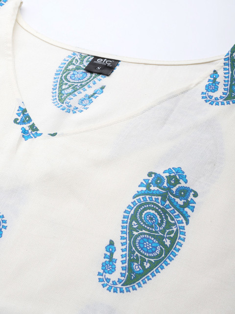 ETC Women Blue Printed Night suit - Image 2