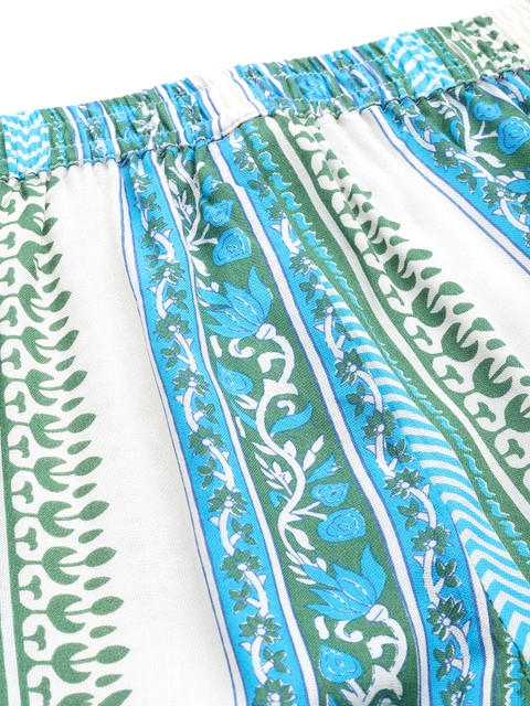 ETC Women Blue Printed Night suit - Image 3