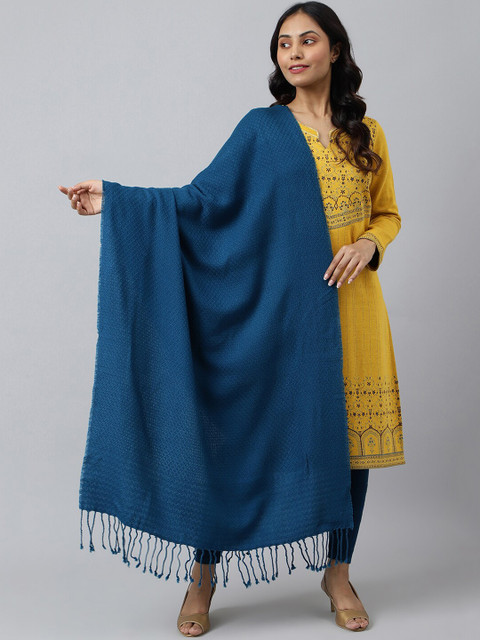 Home niche-market02 39 AURELIA Women Teal Solid Knitted Shawl