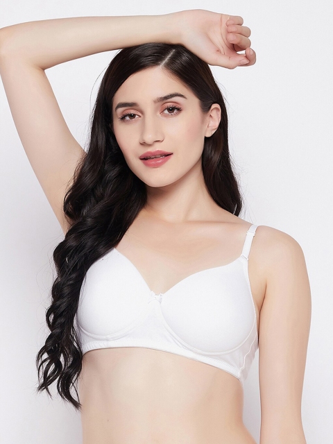 Clovia White Bra Lightly Padded