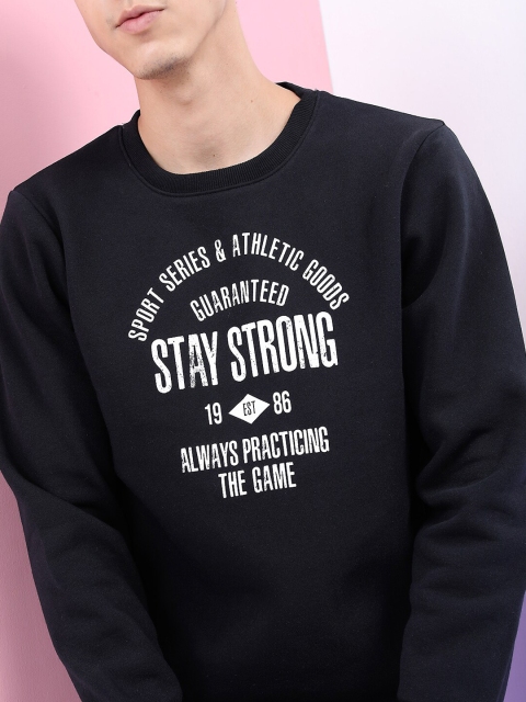 HIGHLANDER Men Black Printed Sweatshirt - Image 2