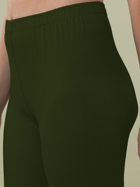 LYRA Women Green Solid Ankle-Length Leggings - Image 7