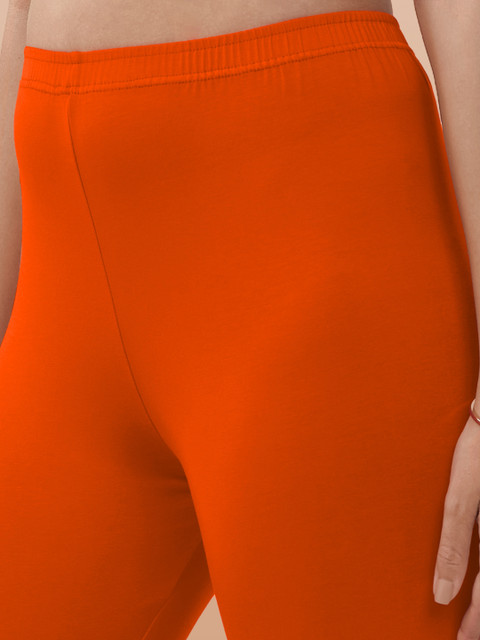 LYRA Women Orange Ankle Length Leggings - Image 7