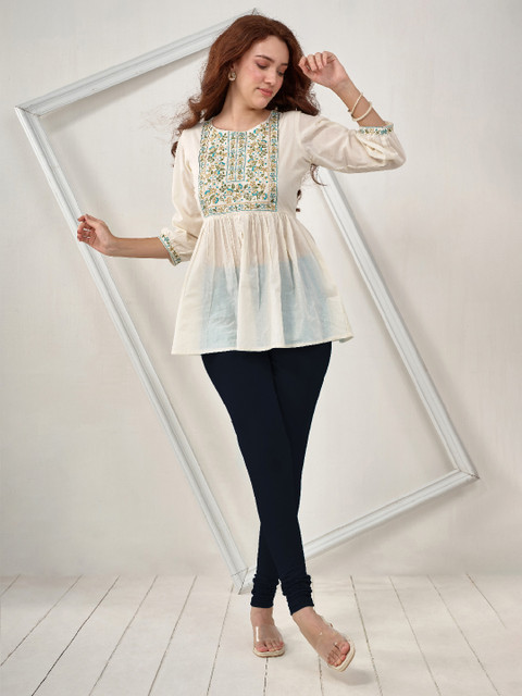 LYRA Women Navy Blue Solid Churidar Length Leggings