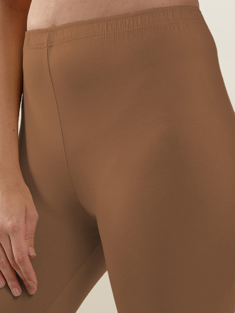 LYRA Women Brown Solid Ankle Length Leggings - Image 7