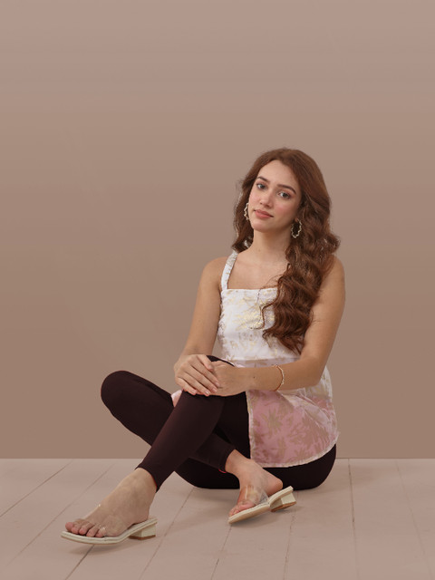 LYRA Women Brown Solid Ankle-Length Leggings - Image 6