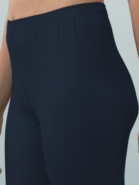 LYRA Women Navy Blue Solid Ankle-Length Leggings - Image 7