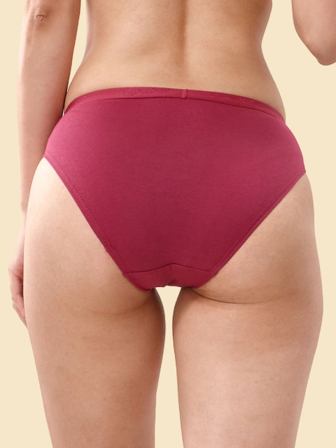 LYRA Women Pack Of 4 Assorted Solid Cotton Hipster Briefs - Image 4